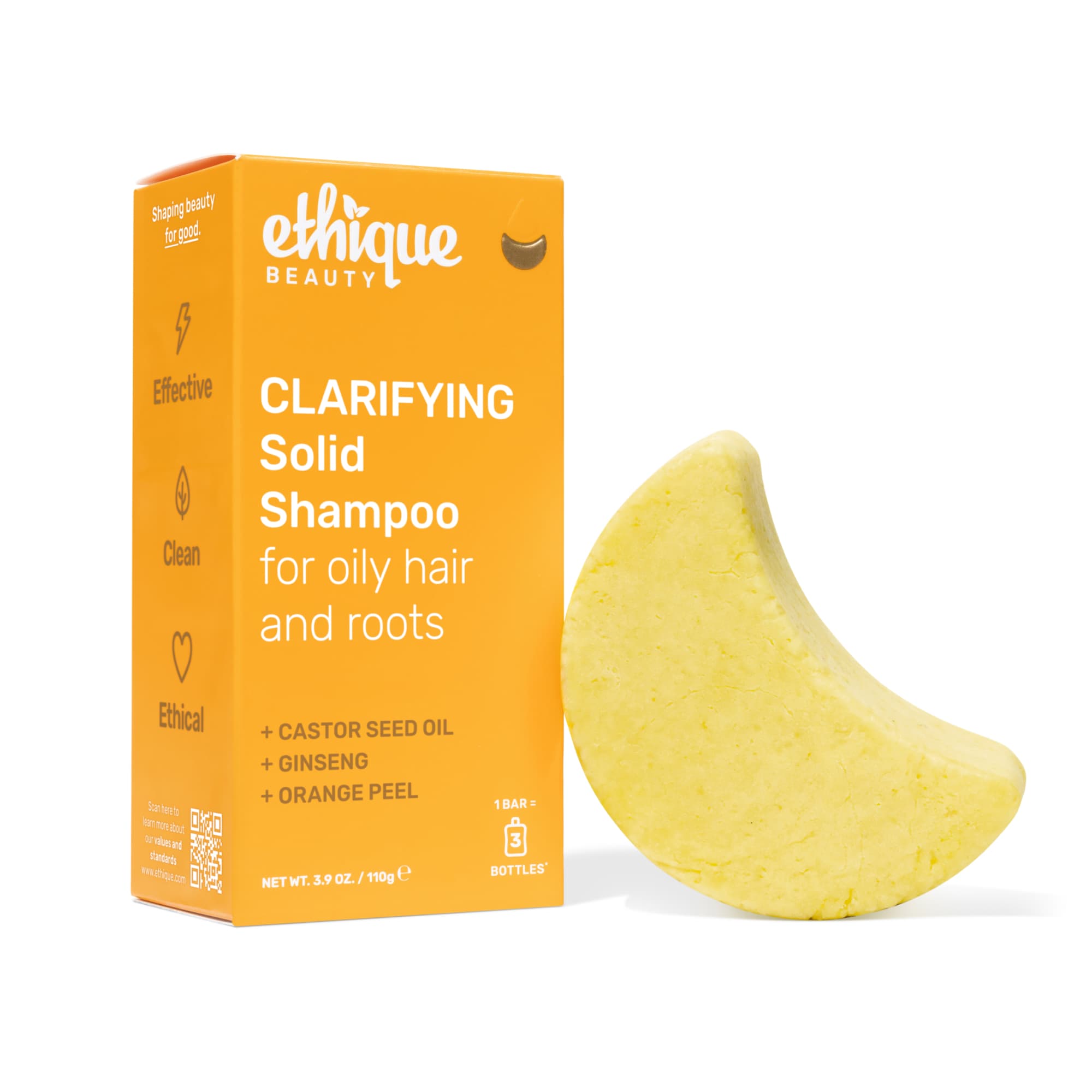 Clarifying Solid Shampoo for oily hair and roots