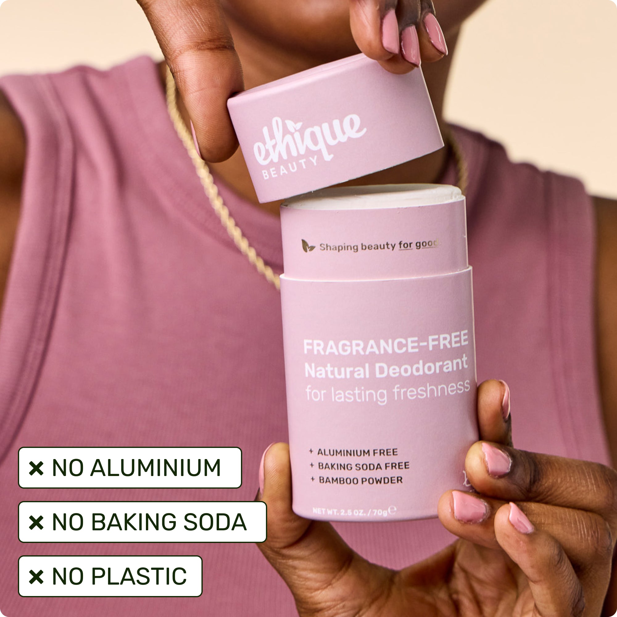 FRAGRANCE-FREE Natural Deodorant