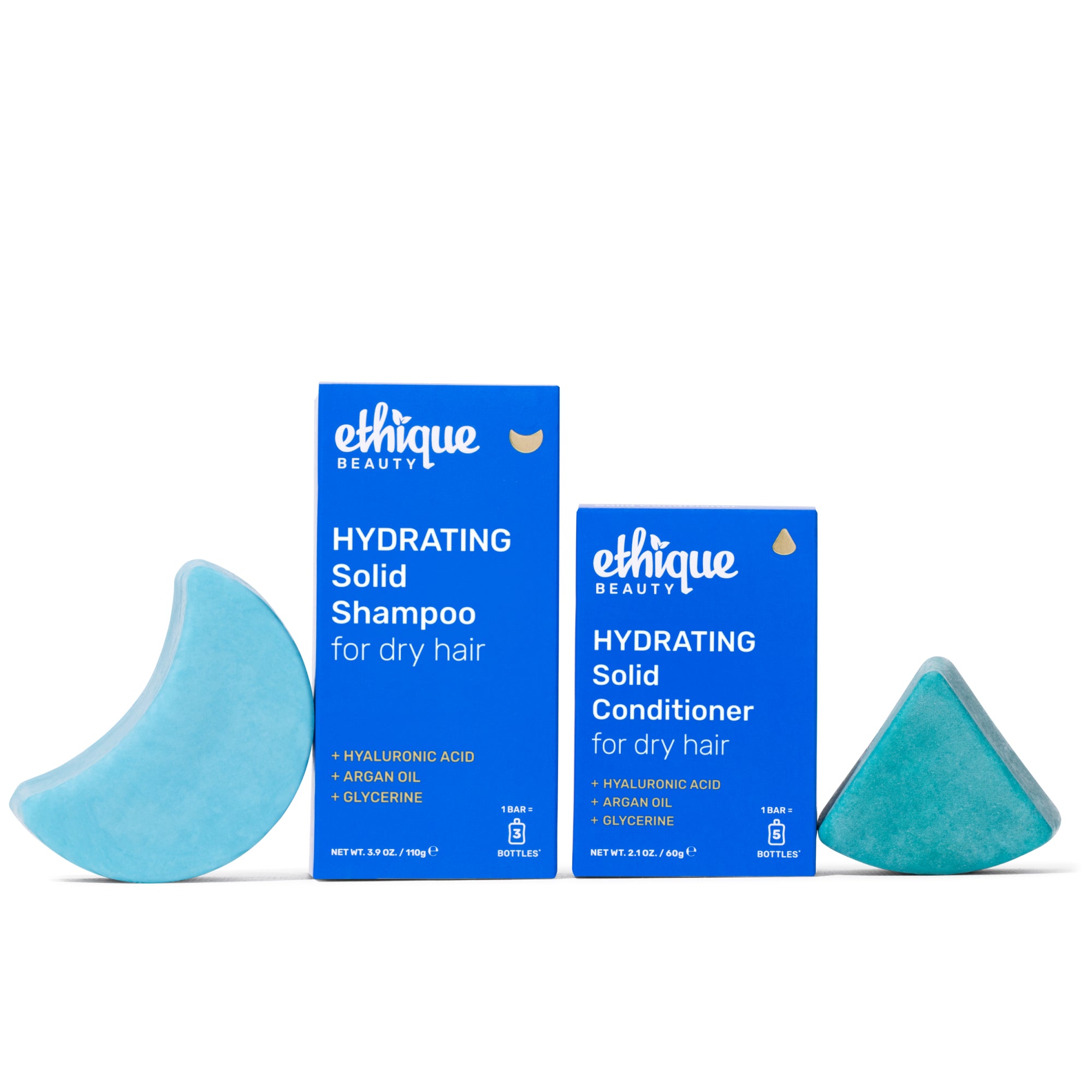 Hydrating Solid Shampoo and Conditioner Bundle for dry hair