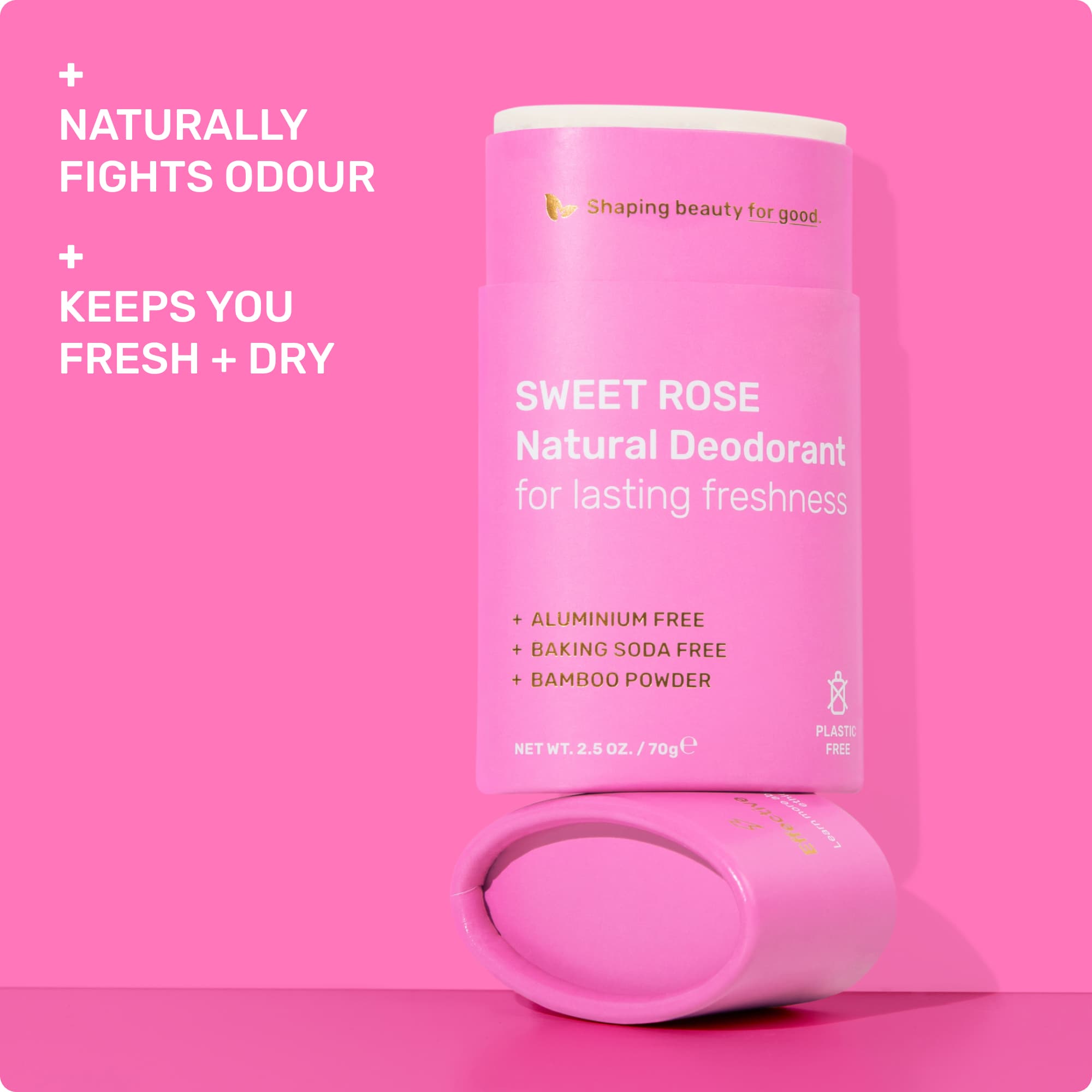 Naturally fights odour, keep your fresh and dry