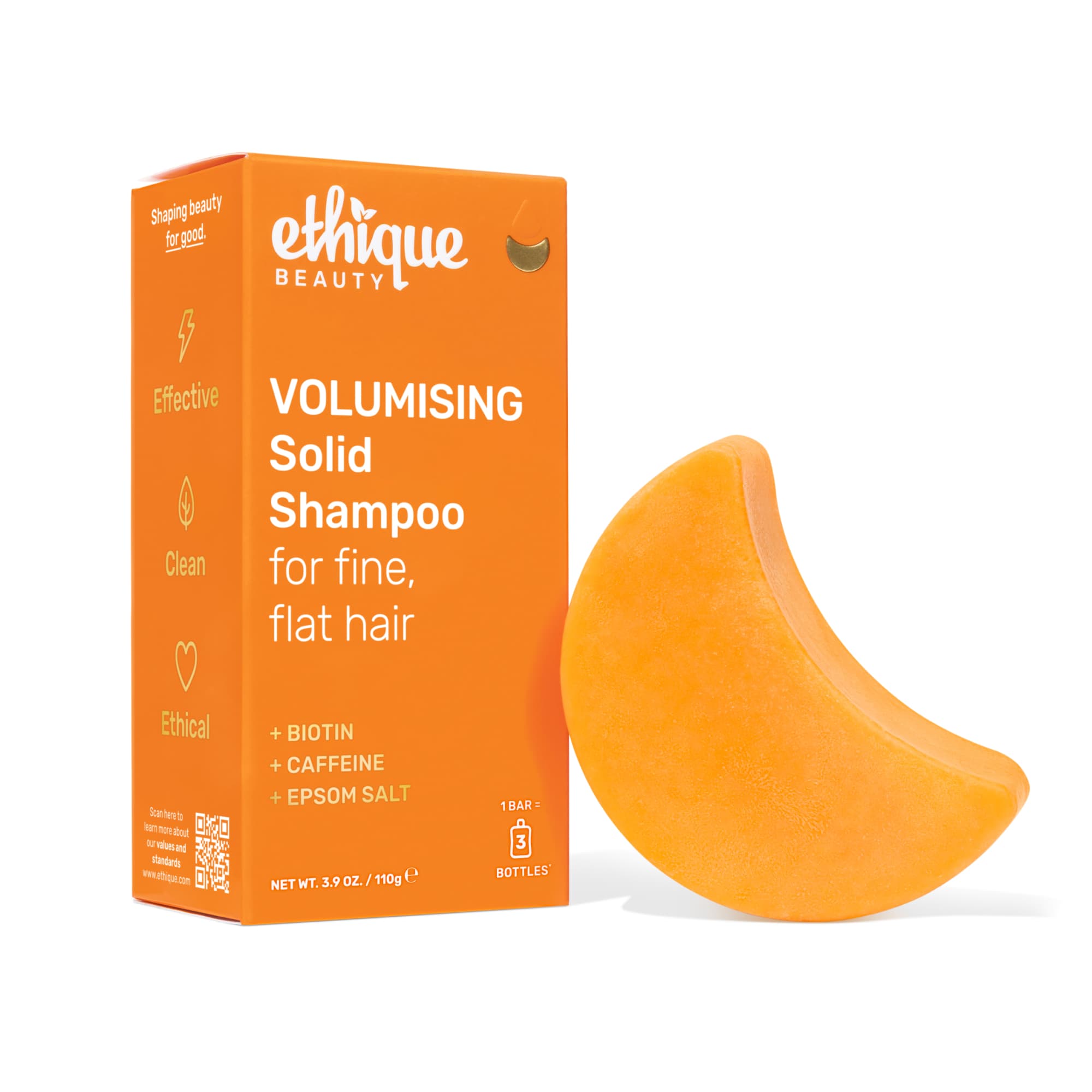 Volumizing Shampoo Bar With Biotin and Caffeine