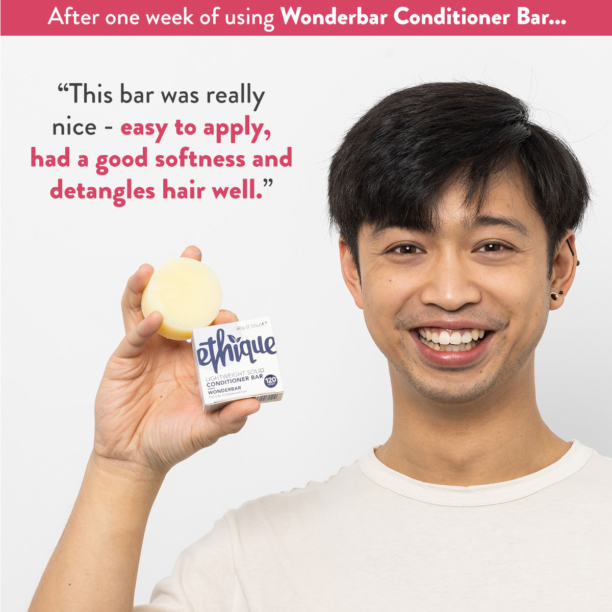 Lightweight Conditioner Bar for Fine Hair: Wonderbar™, image 6