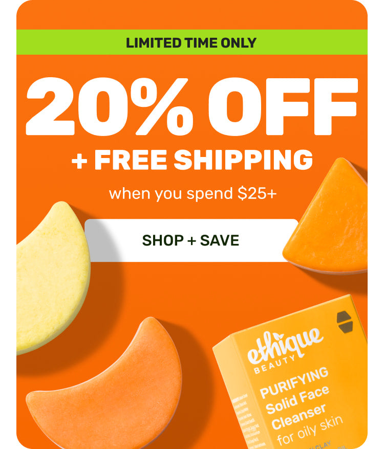 Limited Time Only

20% off + Free Shipping
when you spend $25+

Shop+Save
