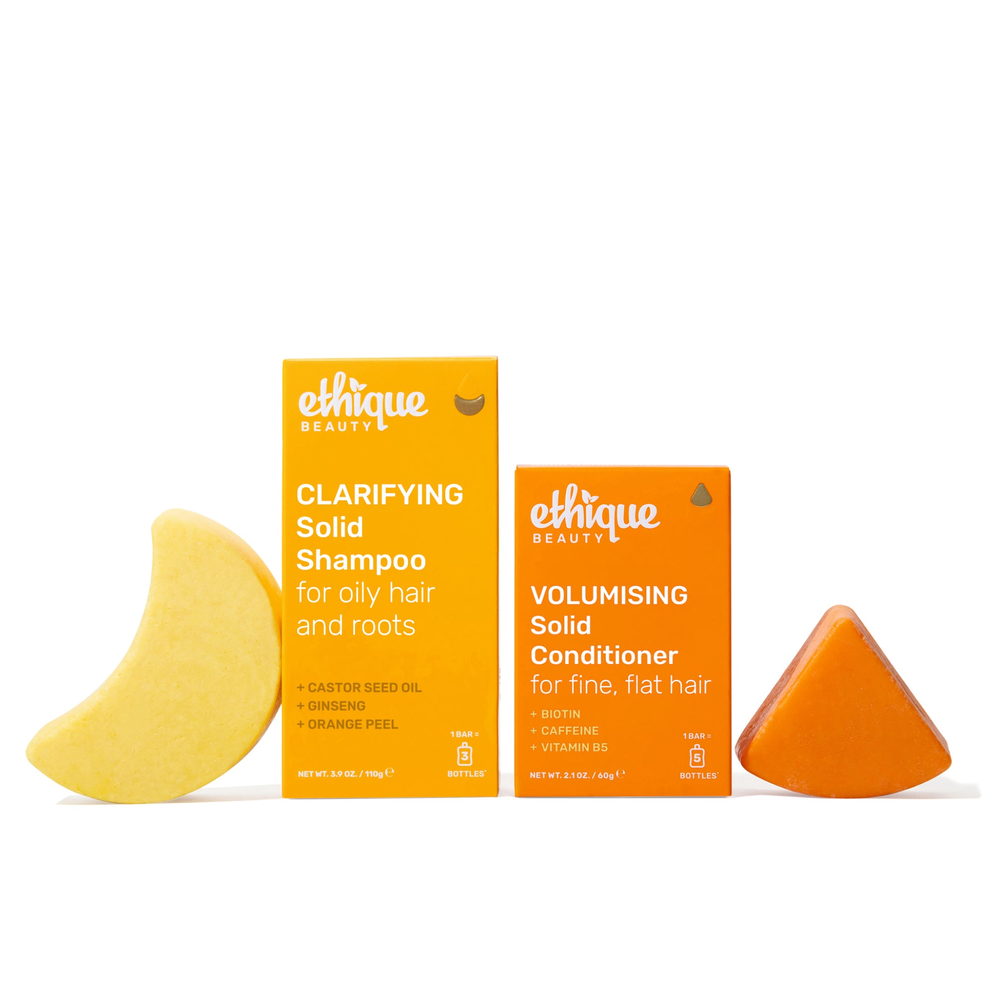CLARIFYING Shampoo and VOLUMISING Conditioner Bar Bundle