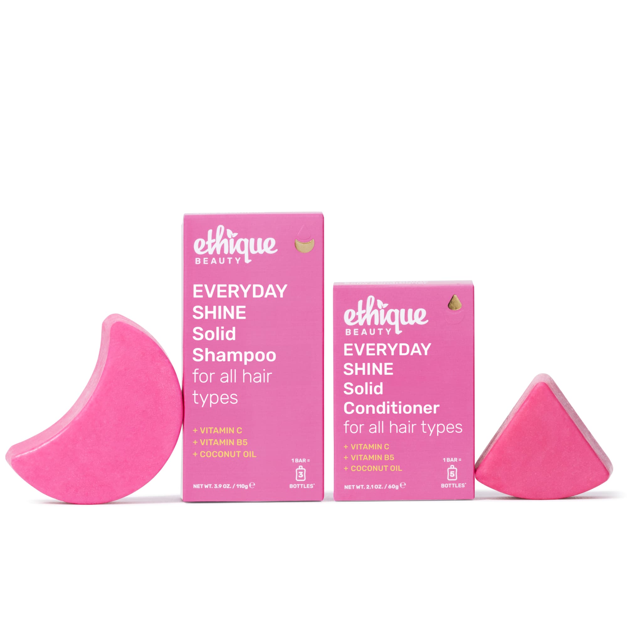 EVERYDAY SHINE Shampoo and Conditioner Bar Bundle for all hair types
