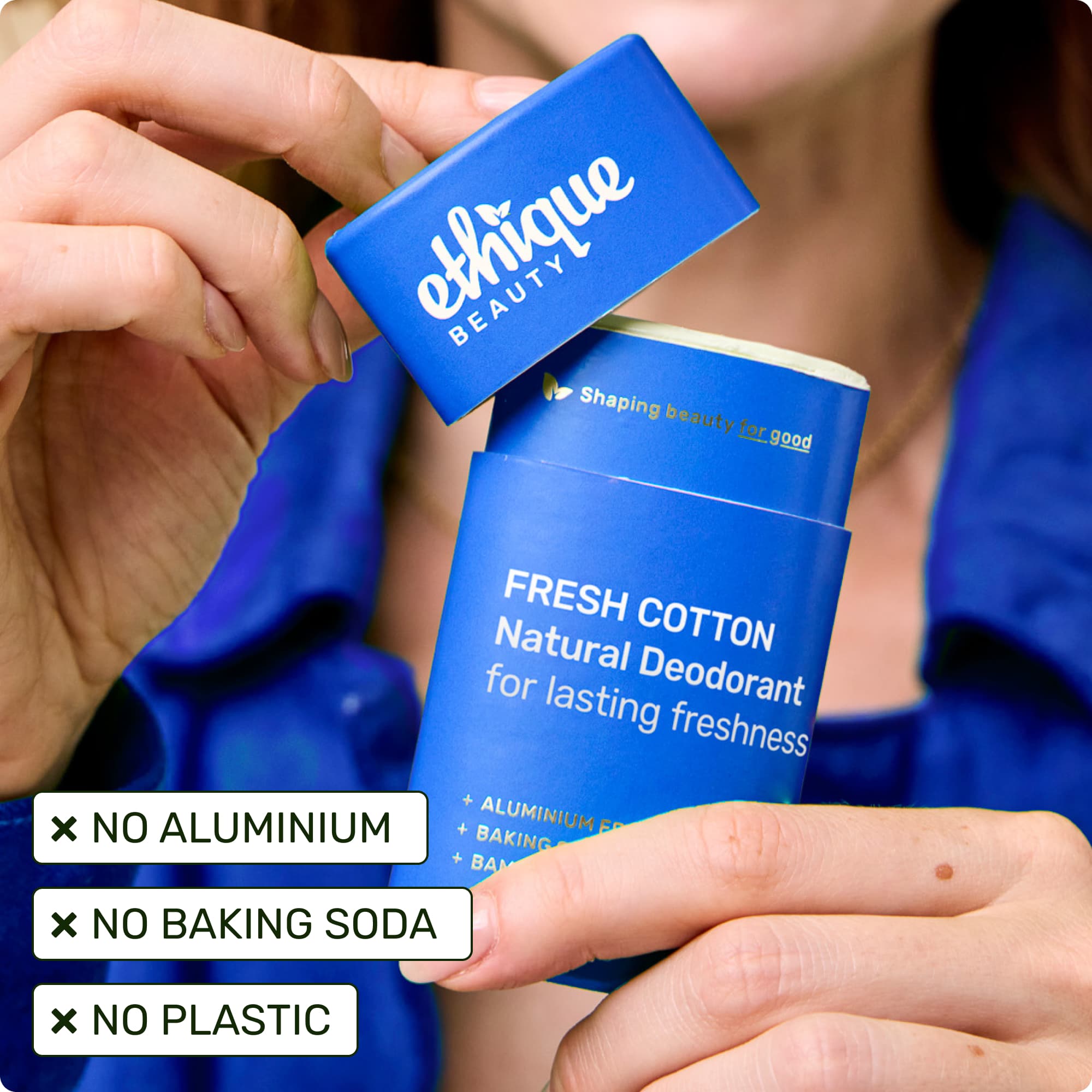 No aluminium, no baking soda, no plastic