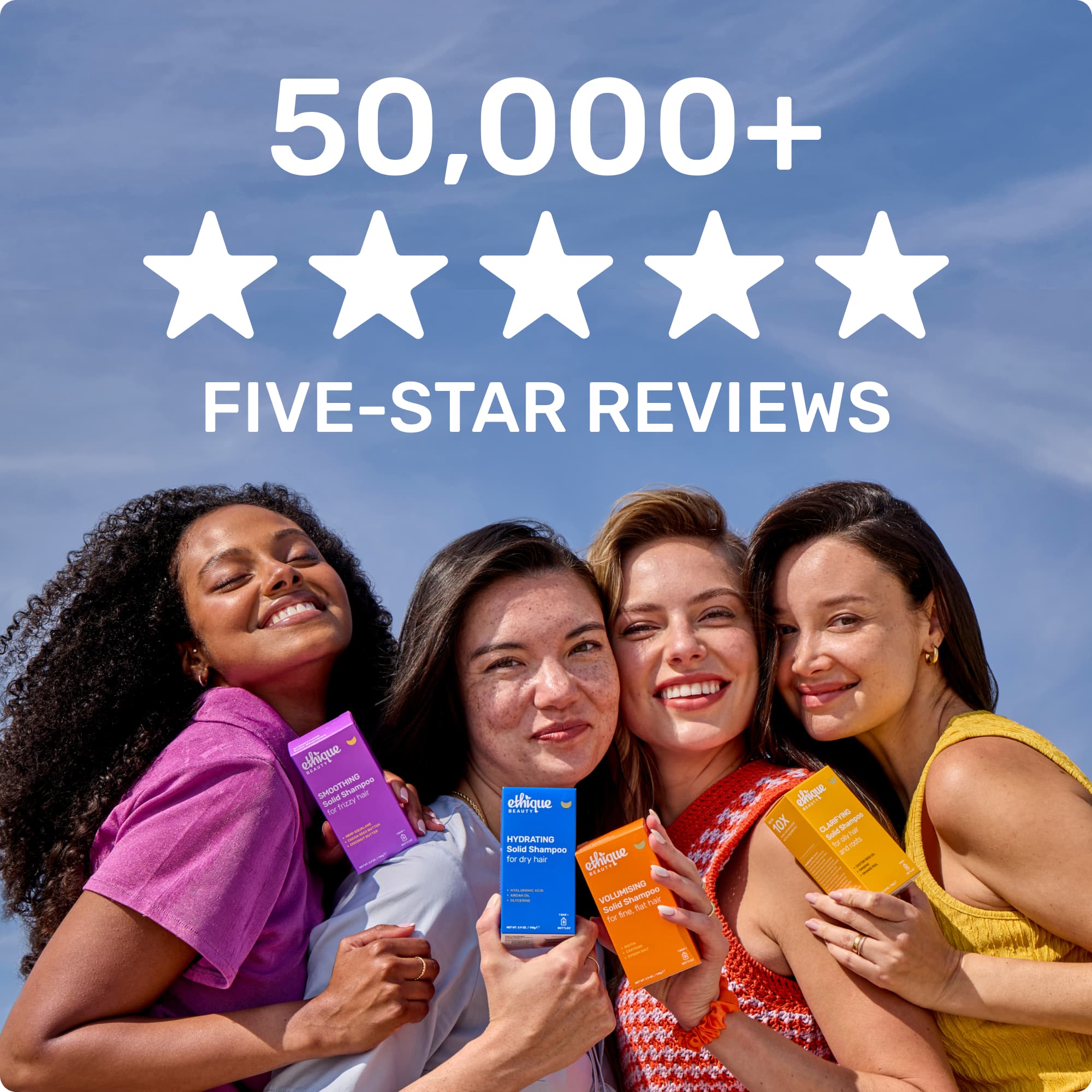 50,000+ five-star reviews
