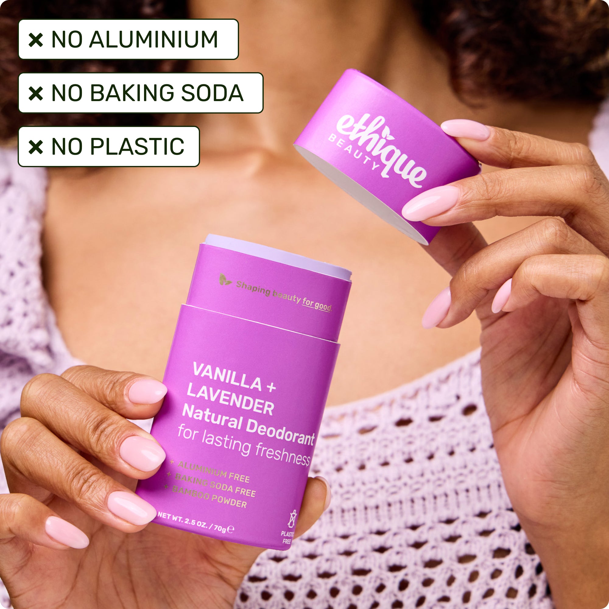 VANILLA + LAVENDER Natural Deodorant