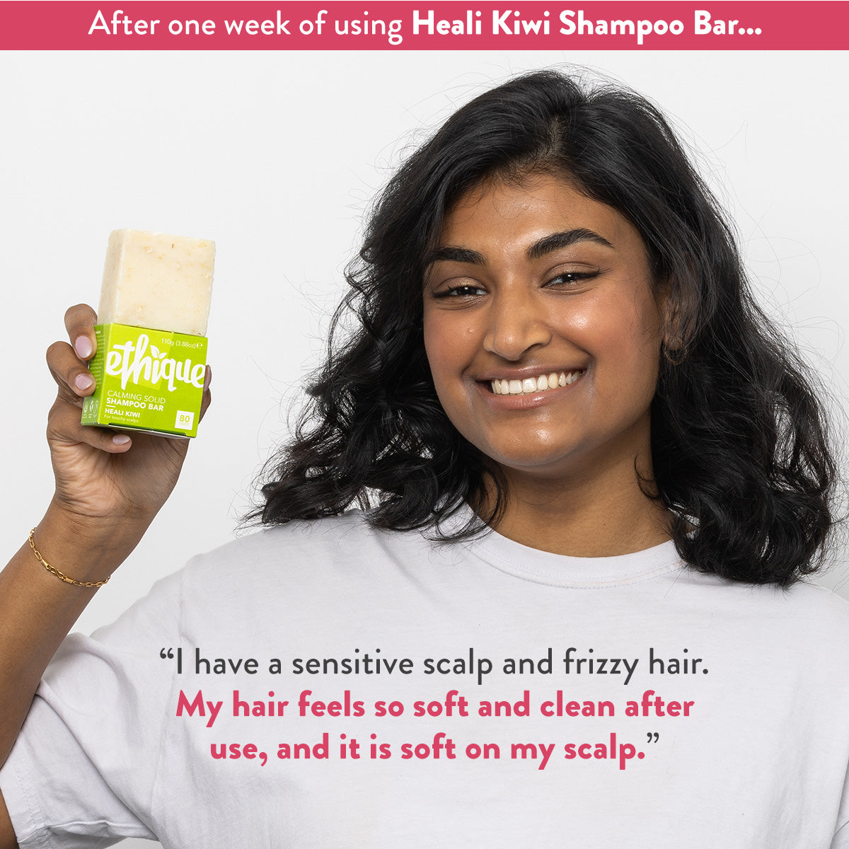 Calming Shampoo Bar Mini for Dry, Itchy, Flaky Scalps: Heali Kiwi™
