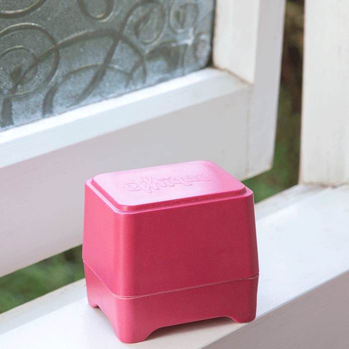 Pink In-Shower Container